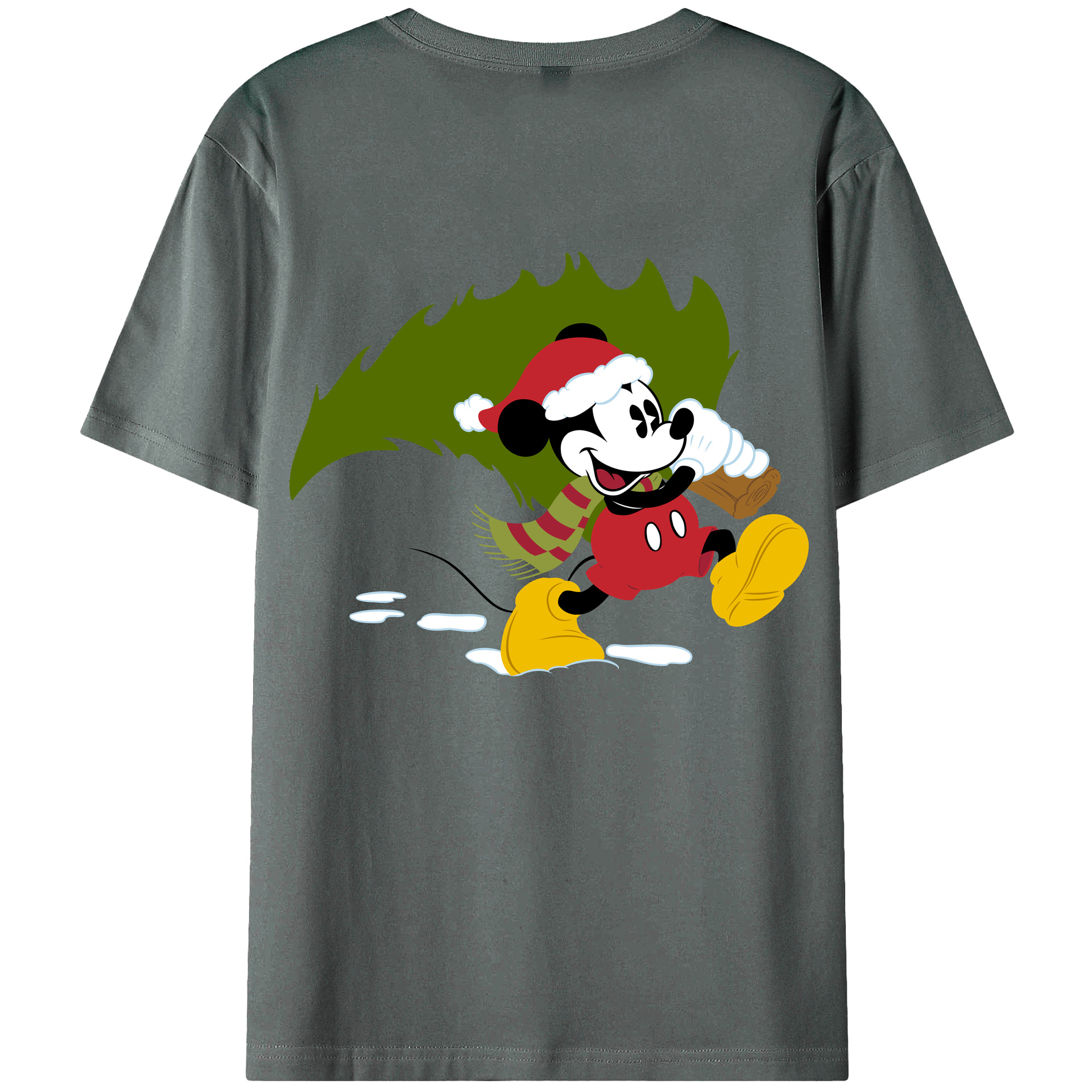 （画像用） ミッキーマウス Mickey Mouse 綿100％半袖Tシャツ（背面プリント）